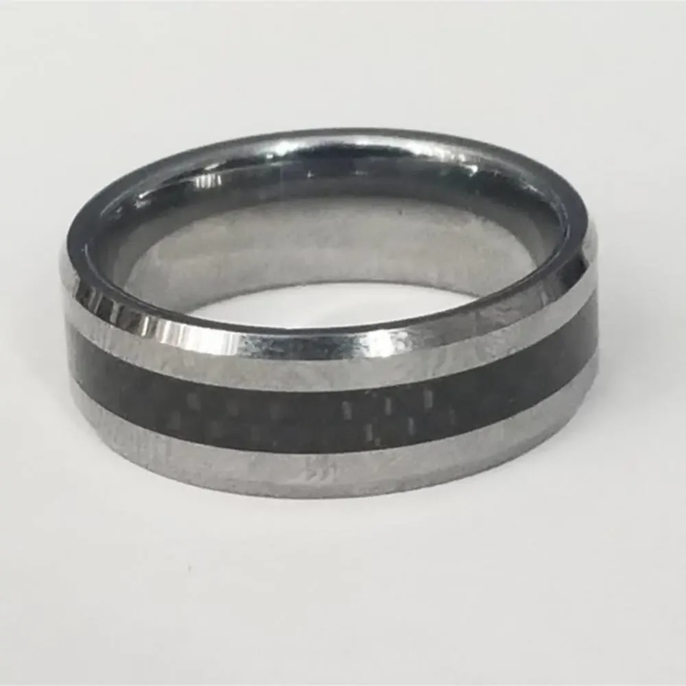 New tungsten‎ carbide ring size 14